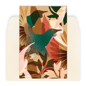 Stationery: Tūī Whenua Greeting Card