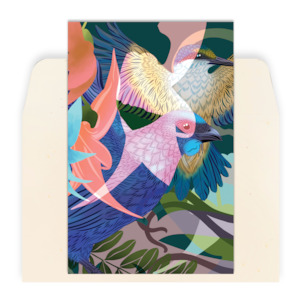 Kōtare & Kōkako Greeting Card