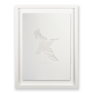 Cut Works: Kingfisher & Lily In The Cut