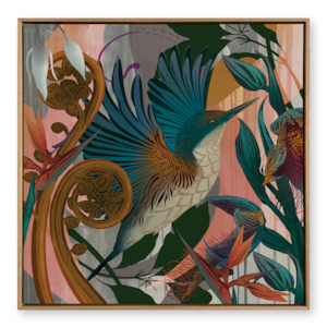 Kingfisher2 & Punga Printed Canvas