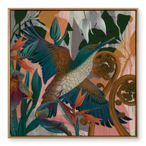 Printed Canvas: Kingfisher1 & Punga Printed Canvas