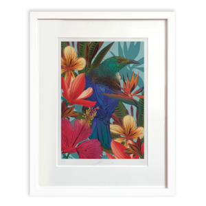 Tūī & Hibiscus Boutique Print