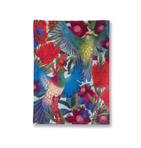 PRE ORDER: Kererū & Kākāriki Tea Towel