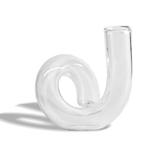 For The Green Finger: Glass Pipe Vase