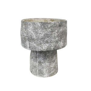 Bovi Home: Mushroom Planter Grey Wash