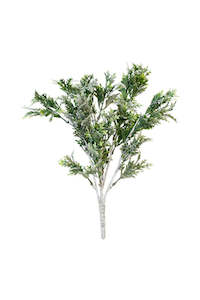 Mothers Day: Flocked Dusty Miller Bush