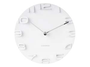 Fathers Day: On The Edge Wall Clock - White (42cm)