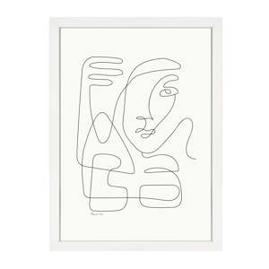 Art Prints: ABSTRACT FACES PRINT