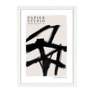 ABSTRACT STUDIO PRINT BLACK