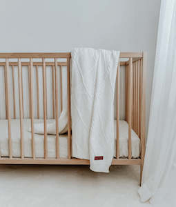 Ivory Diamante Lounge Throw