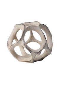 For The Home Stylist: Cosmo Sculptural Resin Sphere – Abstract Decorative Object for Modern Styling | Arriving June