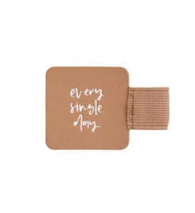 Emma Kate Co 'Tiramisu' Vegan Leather Pen Loop – Self-Adhesive Holder