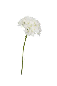 Winter White Hydrangea Stem 48cm – Realistic Artificial Flower