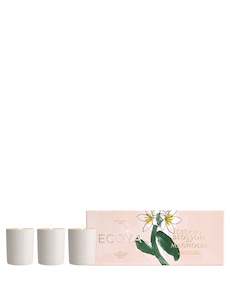 For The Hard: Ecoya Citrus Blossom & Magnolia Mini Ceramic Candle Gift Set (Trio)