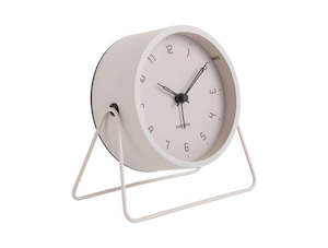 Karlsson Stark Alarm Clock — Silent, Night Light, Iron & Glass 13.5cm