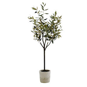 Get The Look Three Birds: Faux Olive Tree in Clay Pot – 1m Frantoio Artificial Tree | Mediterranean Style Indoor Plant