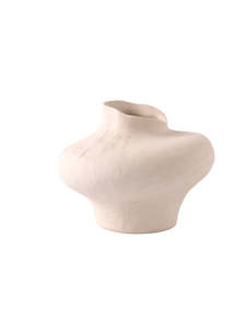 Ned Collections 1: Ned | Teana Sculptural Porcelain Vase – Off-White Modern Accent