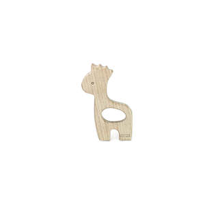 Jaclyn And Matisse: Jaclyn & Matisse Georgie the Giraffe Wooden Baby Teether – Natural Beech Wood
