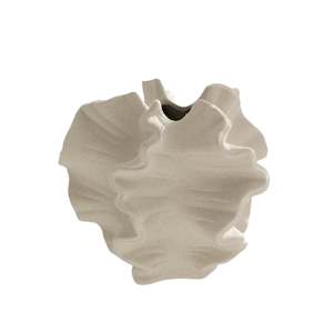 Vanilla Girl: Sculptural Coral Vase – Organic Ceramic Art for Modern Spaces