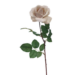 Real Touch Tea Rose 65cm – Light Brown or Light Pink
