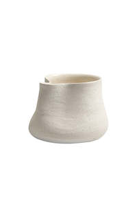 Sandface Ceramic Pot & Vase – Pinched Form or Bellied Shape