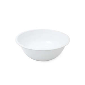 Falcon: Dishy Enamel Noodle Bowl 16cm – Durable White Scratch-Resistant