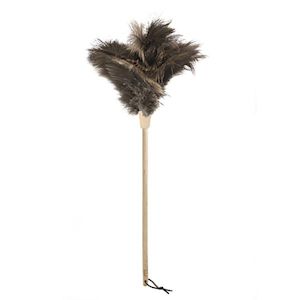 Florence: OSTRICH FEATHER DUSTER - 75CM - BEIGE CUFF