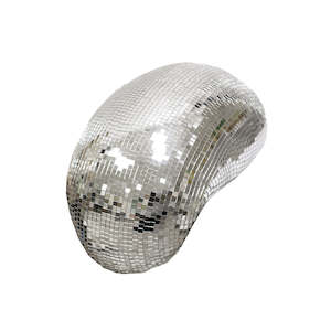 Eclectic Postmodernism: Melting Disco Ball Sculpture – Mirrored Mosaic Reflective Art in Small, Medium or Large