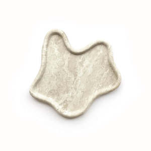 Travertine Curved Tray by Papier HQ – Sculptural Stone Styling Piece for Desk,&hellip;