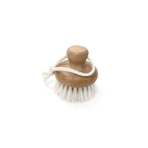 Goat Hair Face Brush – Gentle Facial Cleansing & Exfoliation Tool | 4.5cm Wooden Handle