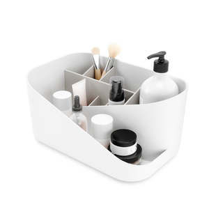 Glam Cosmetic Organizer by Umbra – Multi-Compartment Makeup Storage for Vanity or Bathroom