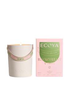 Summer Vibes: Blackcurrant & Mint Ceramic Candle | High Summer from Ecoya
