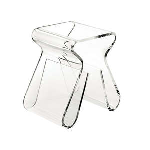 Magino Acrylic Stool & Magazine Rack from Umbra – Clear
