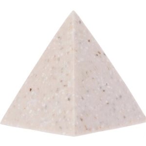 For The Minimalist: Terrazzo Pyramid Paperweight from Zakkia – Pink