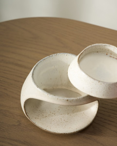 For The Minimalist: Fort Ceramic Wax Burner from Ned Collections – Light Speckle