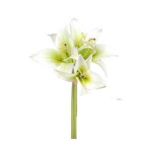 For The Boho Babe: Lily Bundle Cream/Green – Artificial Lily Stems (28cm)