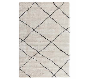 Rugs: EVIE - NORDIC CREAM/BLACK