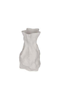 For The Green Finger: Zoe White 3D Ceramic Vase (Small or Large)