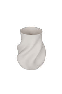 Bella White 3D Printed Ceramic Vase (Small or Large)