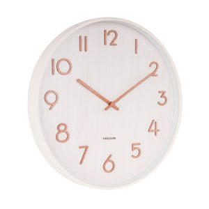 For The Minimalist: Pure Wood Grain Wall Clock from Karlsson – Ivory | 22cm or 40cm