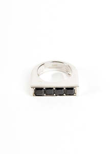 Be Mine Ring, Sterling Silver + Black Zirconia | Federation