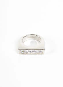 Jewellery: Be Mine Ring, Sterling Silver + Clear Zirconia | Federation