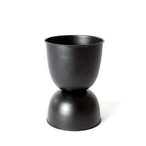For The Green Finger: Domes Metal Planter – Matte Steel with Drainage (3 Sizes)