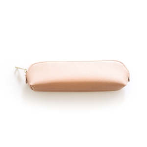 Pencil Case | Pink 100% Saffiano Leather from Papier HQ