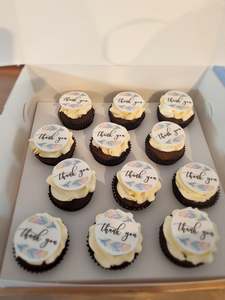 Edible Image Cupcakes: Thank you cupcakes