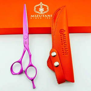 Hair Accessories: MIZUTANI Left hand sissors professional barber scissors Barbershop hair cutting tools 440C steel set of 6.0-7inch