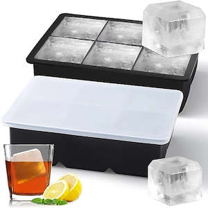 4/6/8/15 Grid Big Ice Tray Mold Giant Jumbo Large Food Grade Silicone Ice Cube S&hellip;