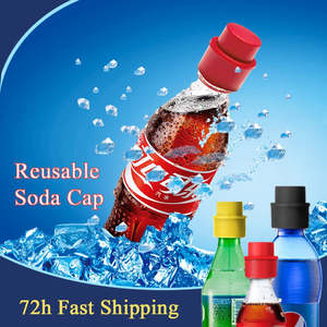Kitchen Appliance: Soda bottle cap Saver Lids Bottle Top Carbonated Keeper Cola Cork Stopper Soda Pressure Caps Inflatable Soda Sealer Fizzy Drink
