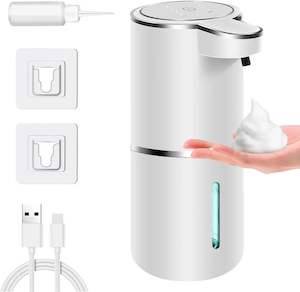 Kitchen Appliance: Automatic Soap Dispenser Touchless Foaming Soap Dispenser 380ml USB Rechargeable Electric 4 Level Adjustable Foam Soap Dispenser