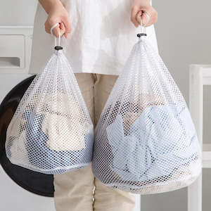 Home Accessories: Large Washing Laundry Bag Mesh Organizer Net Dirty Bra Socks Underwear Shoe Storag Wash Machine Cover Clothes